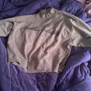 NWOT American Eagle green skelly sweater size Large